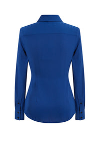 Fitted Blouse - Cobalt
