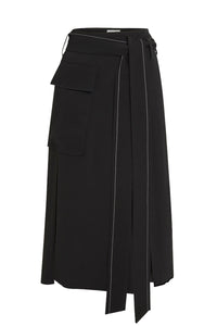 Trench Skirt - Black