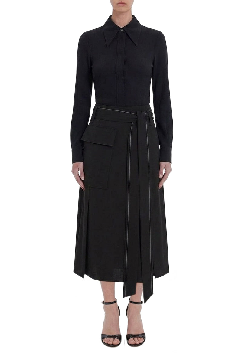 Trench Skirt - Black
