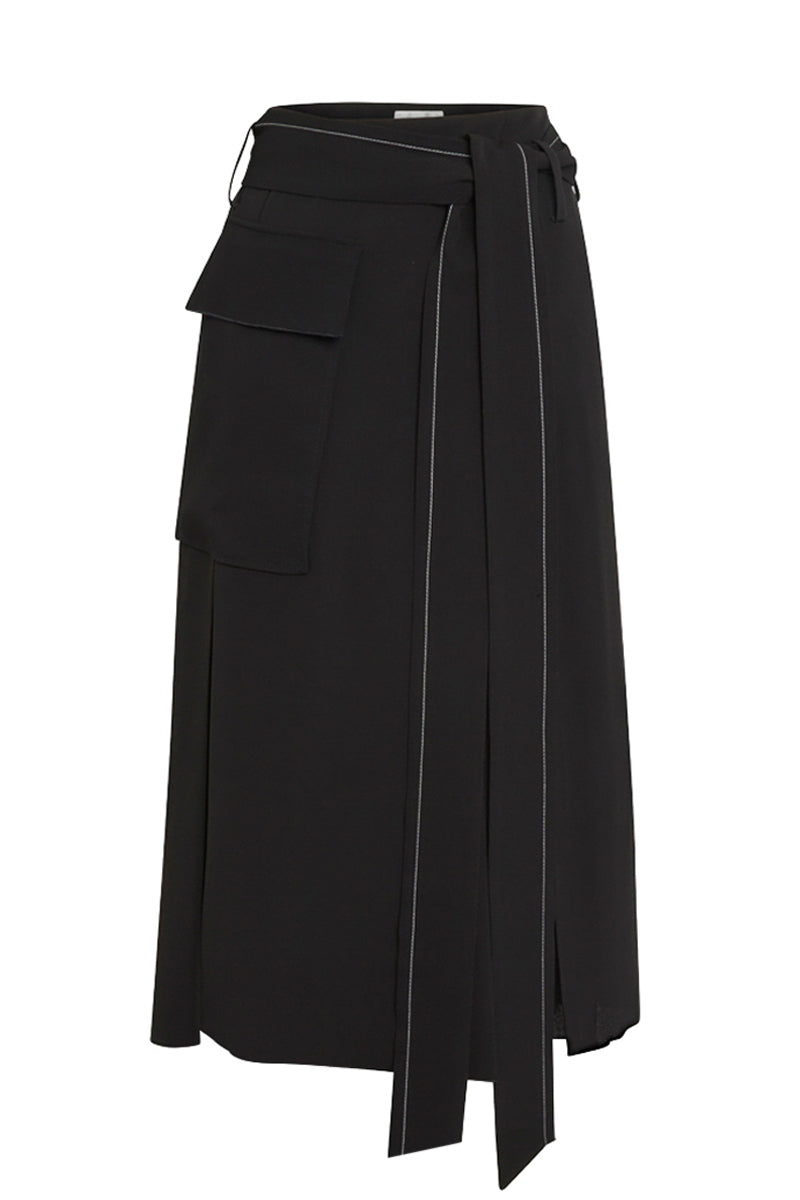 Trench Skirt - Black