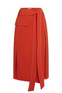 Trench Skirt - Brick