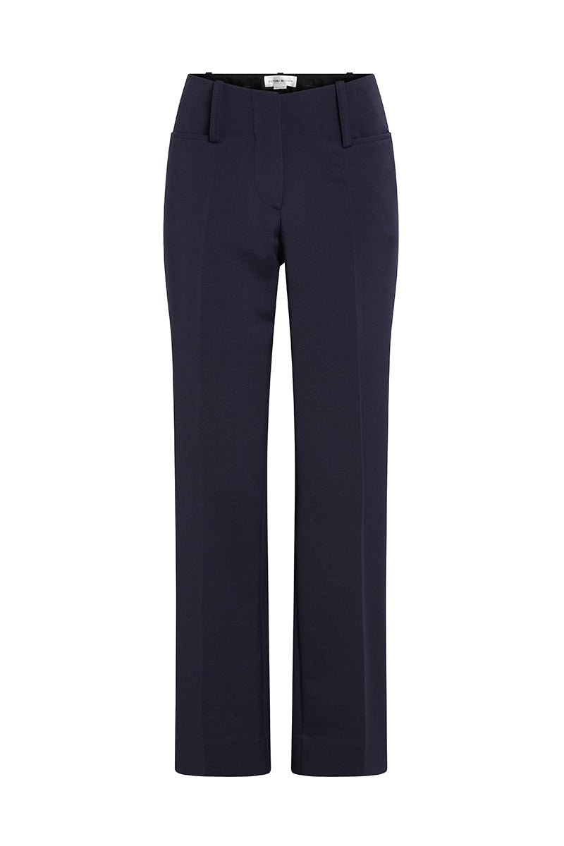 V Front Cropped Trouser - Midnight