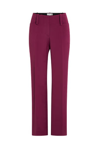 V Front Cropped Trouser - Rasperry Jam