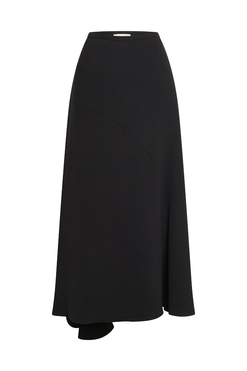 Spiral Seam Skirt - Black