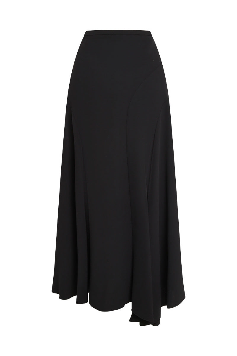 Spiral Seam Skirt - Black