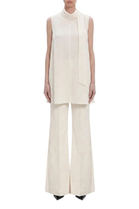 Wide Leg Trouser - Cream