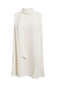 Sleeveless Mini Shift - Daisy White