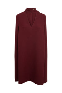 Sleeveless Mini Shift - Iron Red