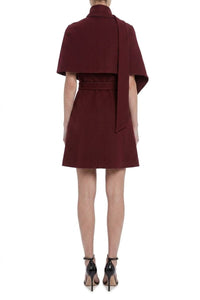 Sleeveless Mini Shift - Iron Red