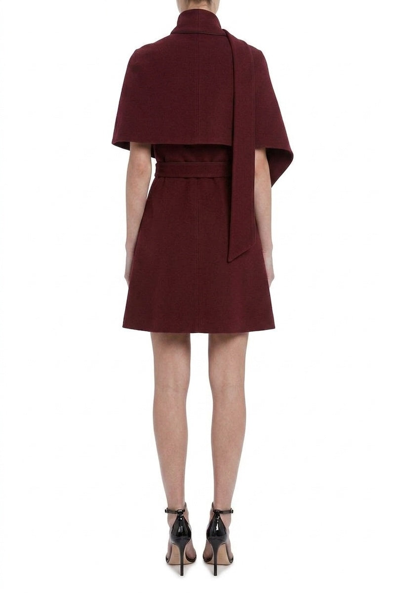 Sleeveless Mini Shift - Iron Red