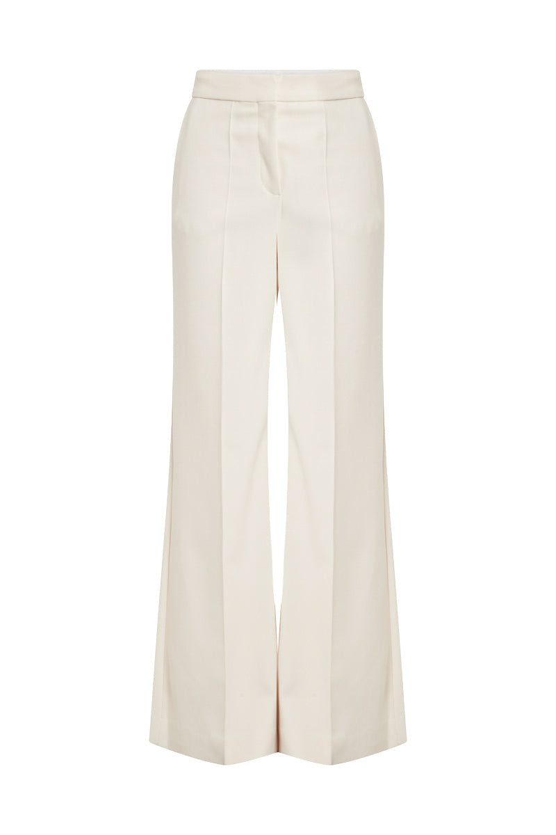 Wide Leg Trouser - Cream