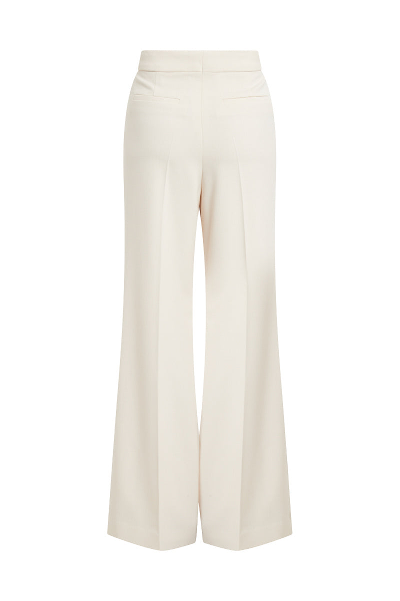 Wide Leg Trouser - Cream