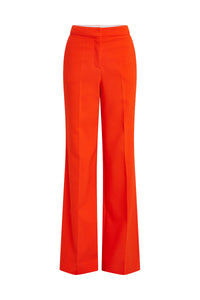 Wide Leg Trouser - Flame Red
