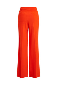 Wide Leg Trouser - Flame Red