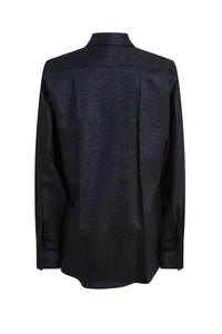 Pointed Collar Shirt - Navy/Black