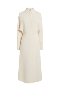 Wrap Front Dress - Cream