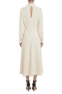 Wrap Front Dress - Cream