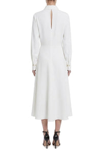Wrap Front Dress - White