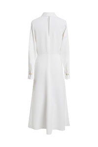 Wrap Front Dress - White