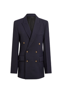Slim Double Breasted Jacket - Midnight