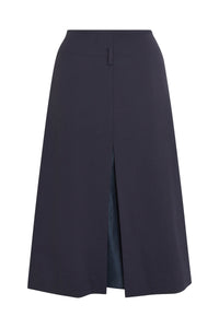 Double Layer Split Skirt - Midnight