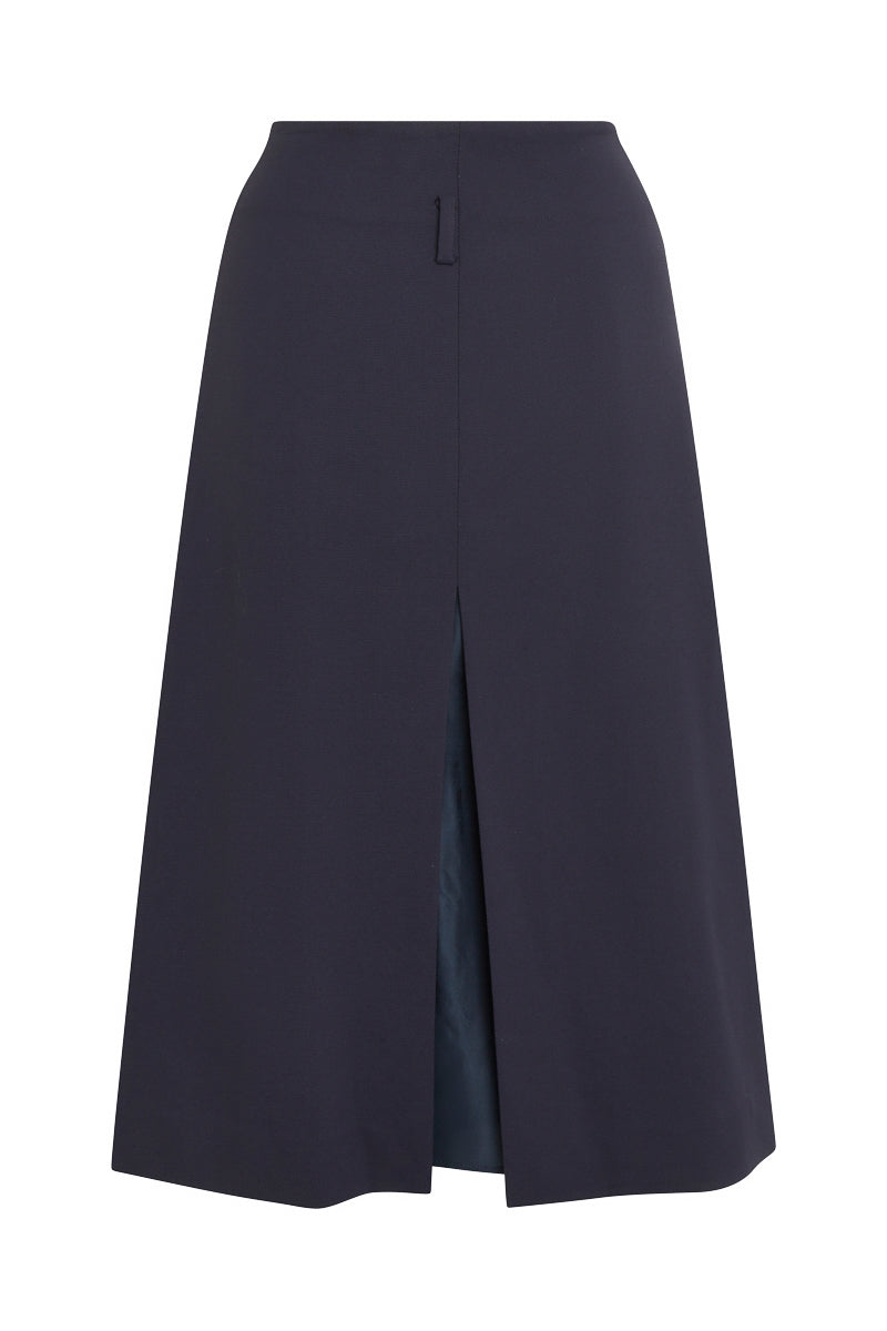 Double Layer Split Skirt - Midnight