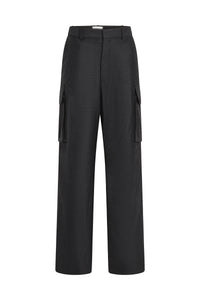 Relaxed Cargo Trouser - Grey Melange