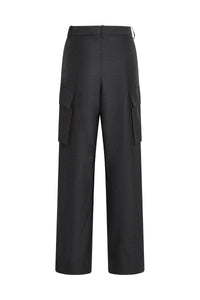 Relaxed Cargo Trouser - Grey Melange