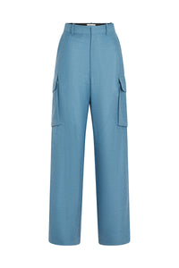 Relaxed Cargo Trouser - Storm Blue