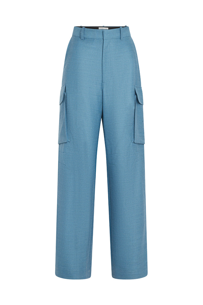 Relaxed Cargo Trouser - Storm Blue