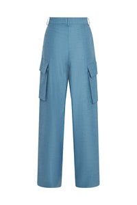 Relaxed Cargo Trouser - Storm Blue