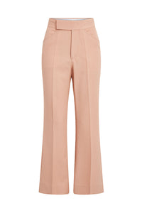 70S Cropped Flare - Peach