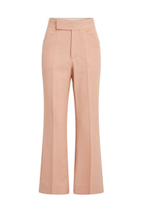 70S Cropped Flare - Peach