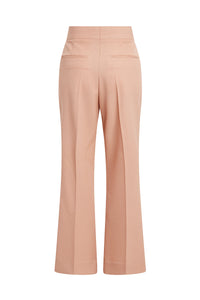 70S Cropped Flare - Peach