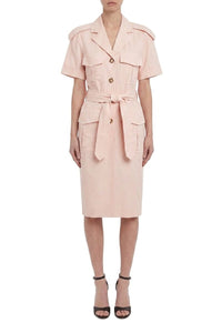 Utility Shirt Dress - Pearl