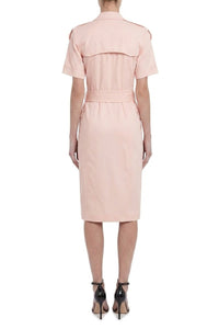 Utility Shirt Dress - Pearl
