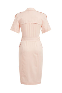Utility Shirt Dress - Pearl