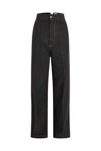 Cargo Jean - Black Herringbone
