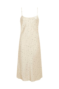 Cami Midi Length - Aged Ivory/Black