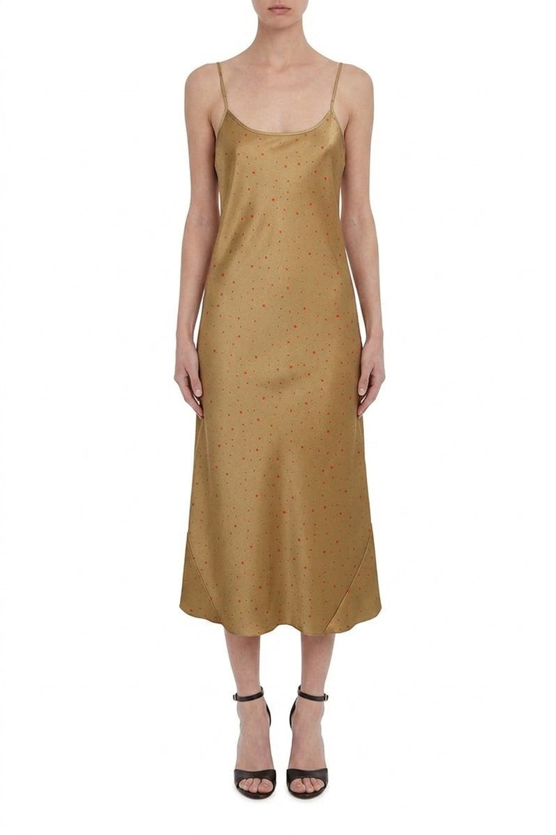 Cami Midi Length - Sandstone/Satsuma Red