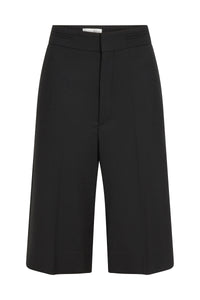 Waistband Detailed Tailored Short - Black