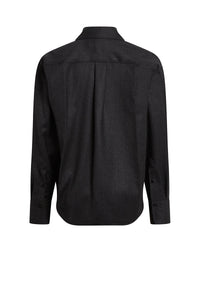 Pocket Detail Mens Shirt - Grey Melange