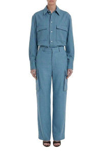 Relaxed Cargo Trouser - Storm Blue