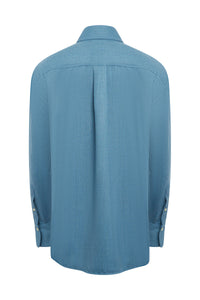 Pocket Detail Mens Shirt - Storm Blue