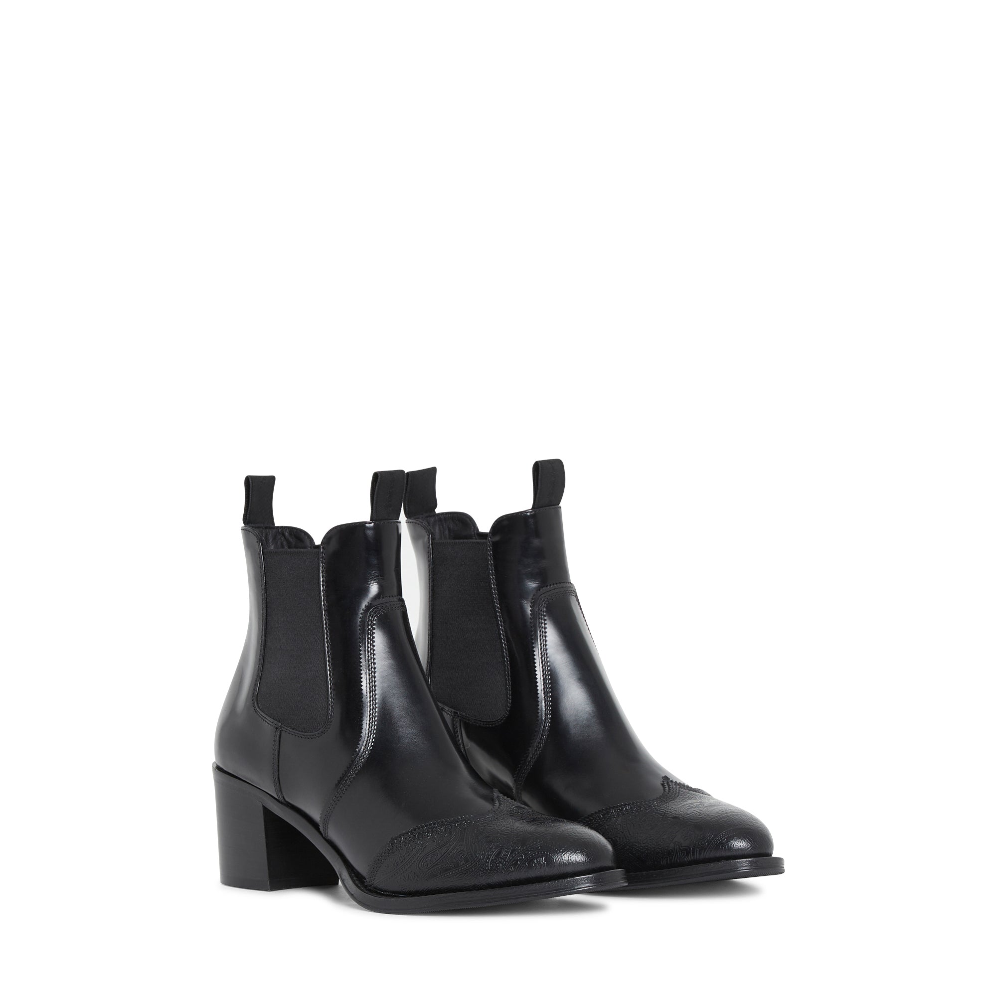 Bottines Eve 55 - Noir Arabesque Poli