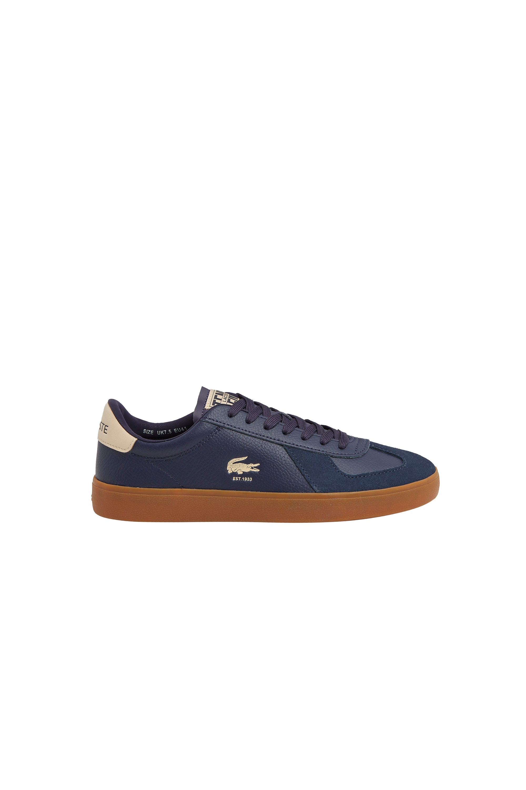 Sneakers basses en cuir - Navy & Gum
