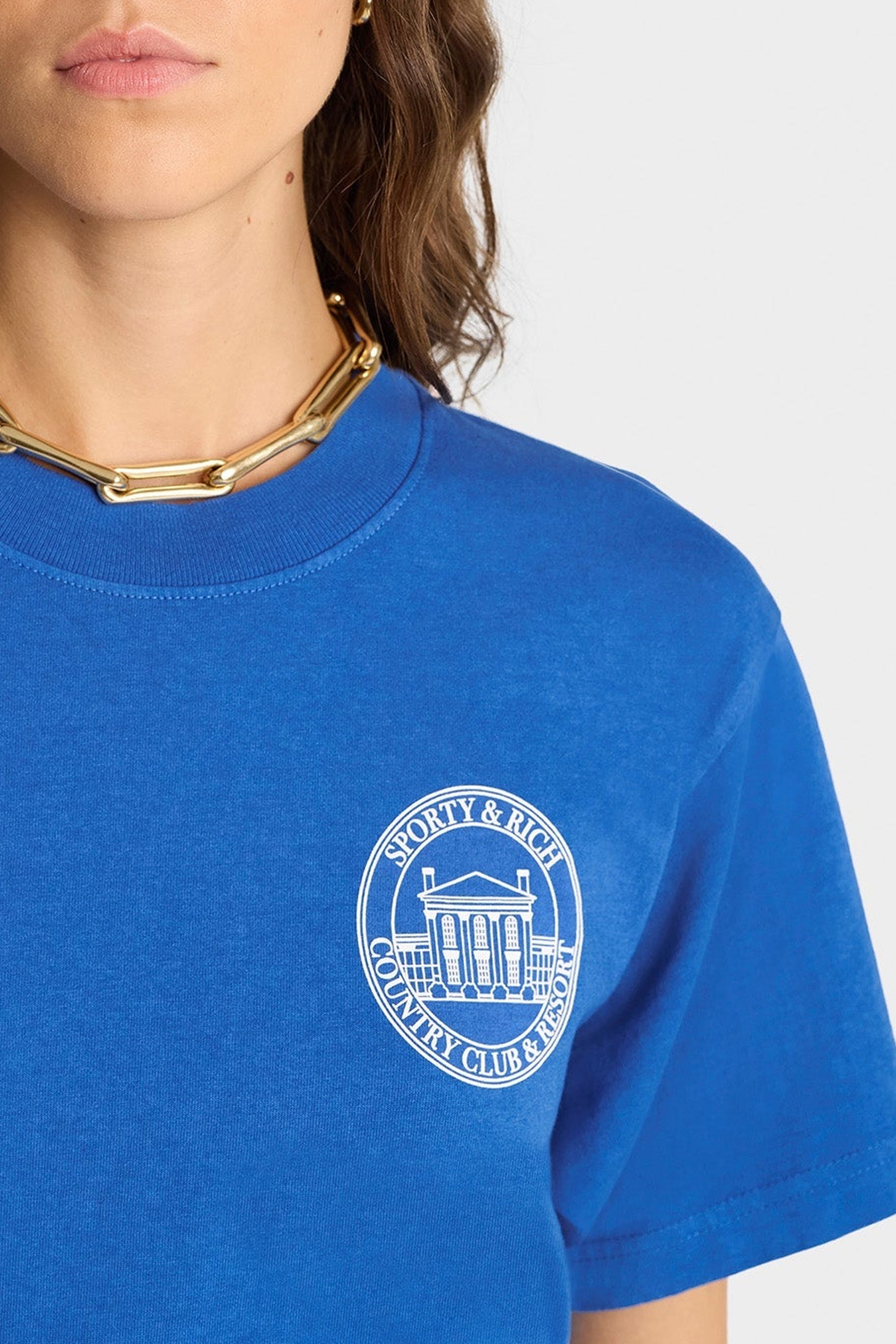 T-shirt Vendome à impression - Paris Blue