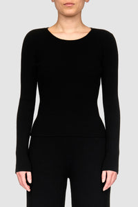 Pull Moon en maille - Black