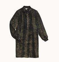 NOIR/GOLD _ Robe Claudette Bis - Noir & gold