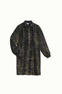 NOIR/GOLD _ Robe Claudette Bis - Noir & gold